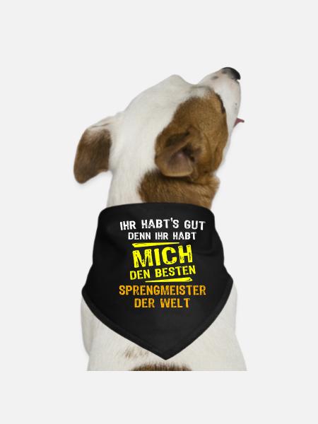 Demolition Master Gift - Dog Bandana - black - Front