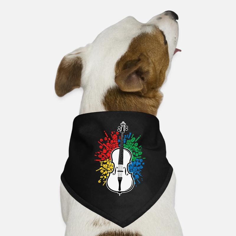 Cello Spieler Musik Abstract Hunde-Bandana
