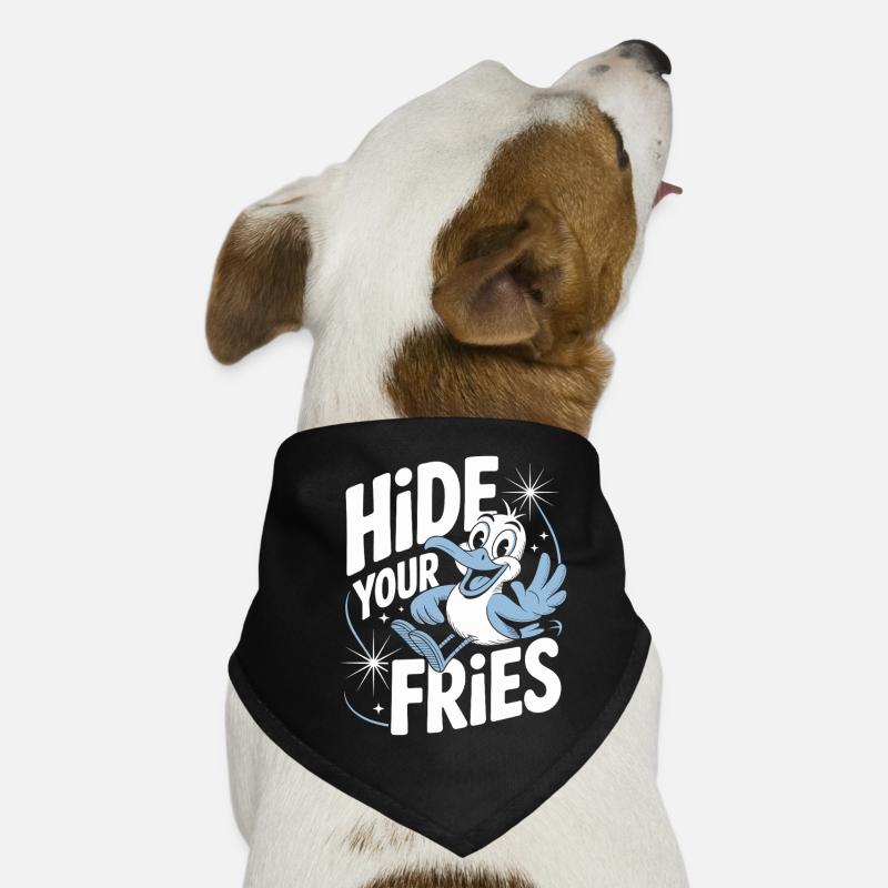 Versteck Deine Pommes Vogelwitz Hunde-Bandana