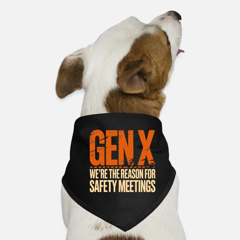 Génération X : Raison des réunions de sécurité Bandana pour chien