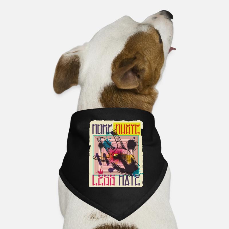 Music Graffiti Hunde-Bandana
