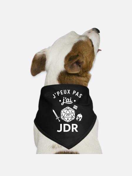 J'peux pas j'ai JDR - Bandana pour chien - noir - Devant