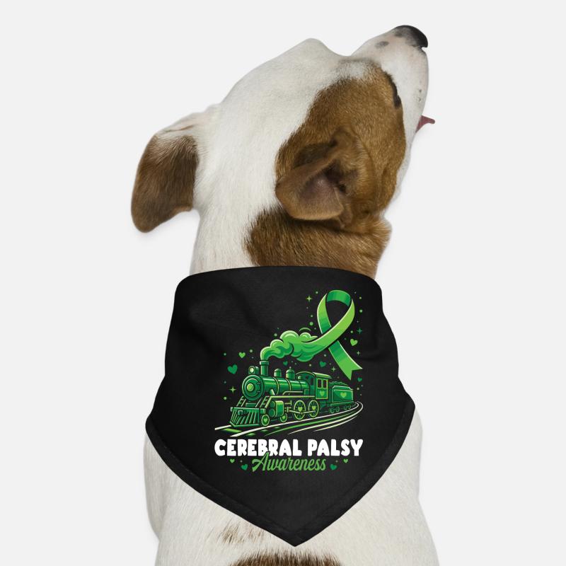 Cerebral Palsy Awareness Train Dog Bandana