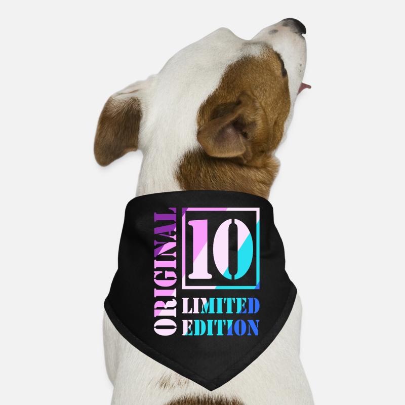 10. Geburtstag Junge Mädchen 10 Limited Edition Hunde-Bandana
