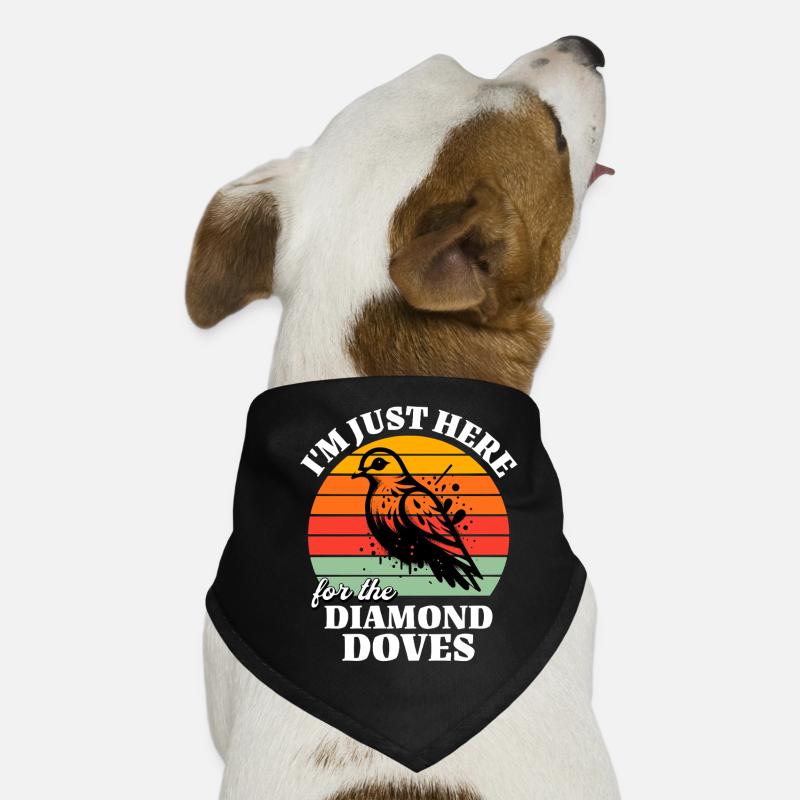 Lustige Diamanttaube Sprüche Hunde-Bandana