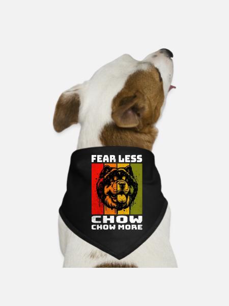 Chow Chow Chowchow - Dog Bandana - black - Front