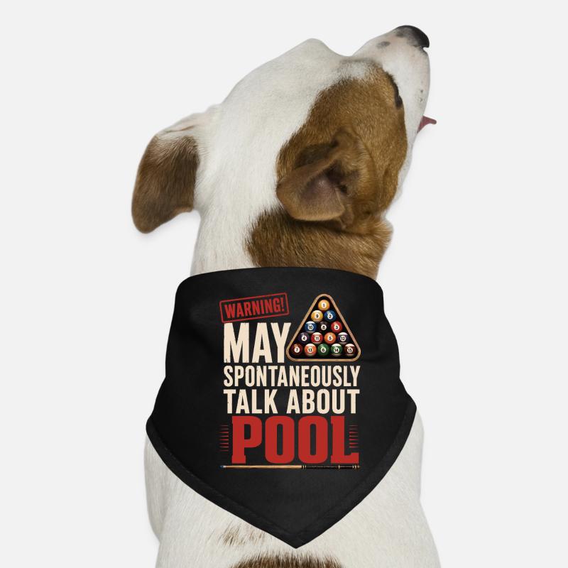Billard Pool Spruch Shirt Hunde-Bandana
