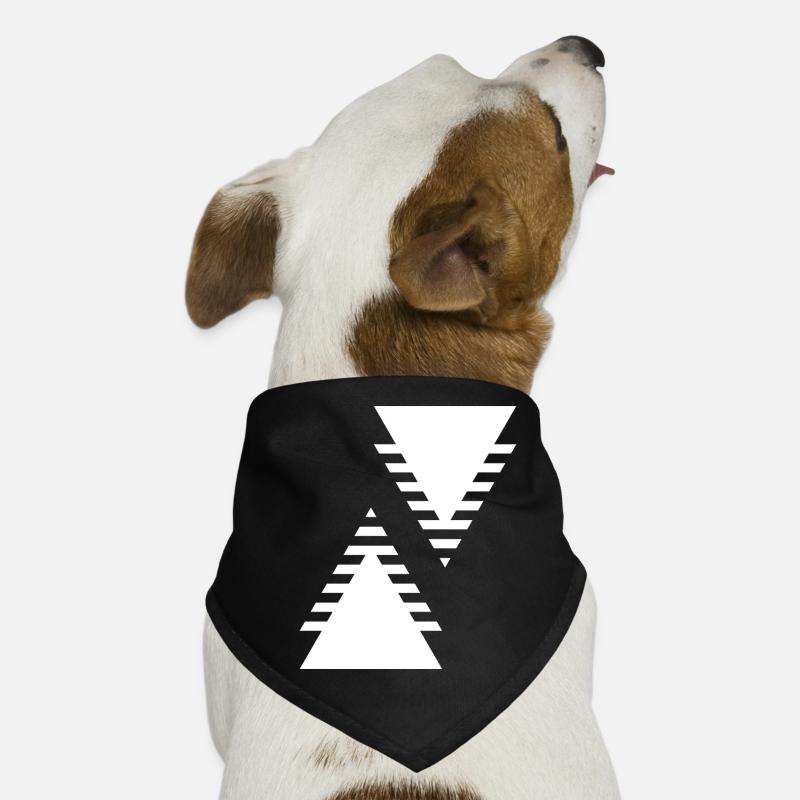 Conception des triangles géométriques Bandana pour chien
