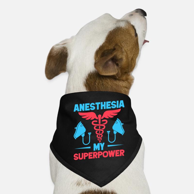 Anesthesiologist My Superpower Anesthesia Hunde-Bandana