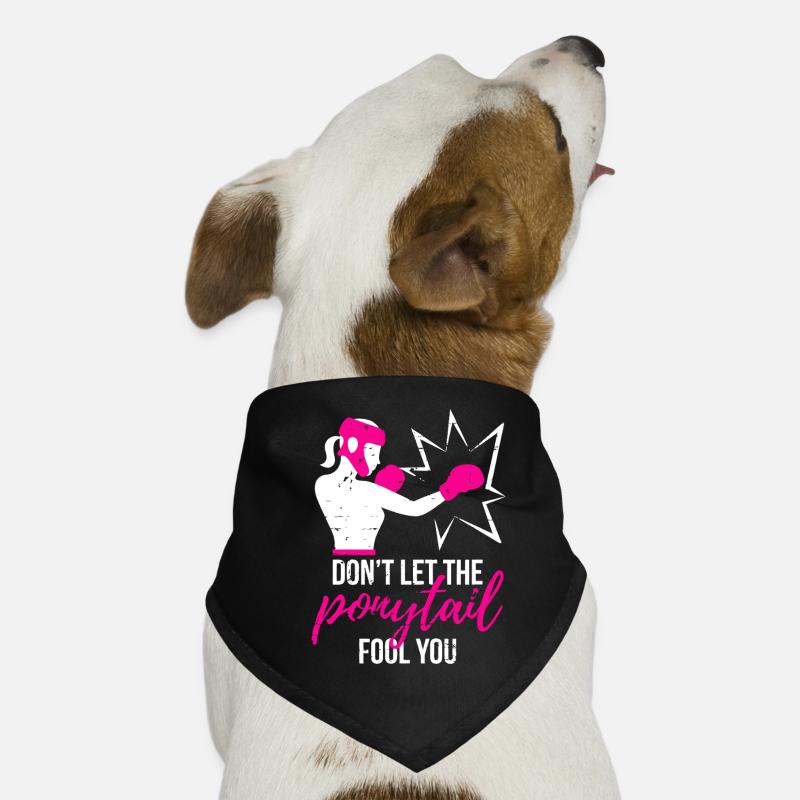 Puissance de queue de cheval percutante Bandana pour chien