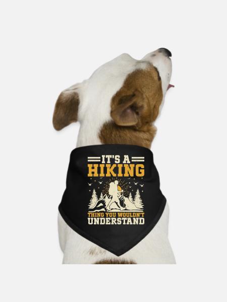 C’est une chose de randonnée que tu ne comprendrais pas - Mont - Bandana pour chien - noir - Devant