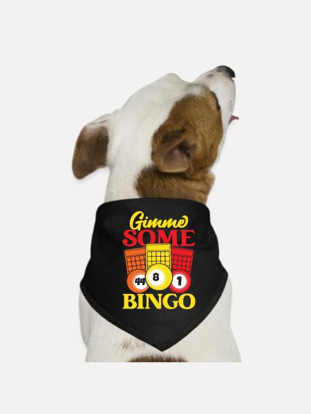 Bingo Game Gimme Some Bingo - Hunde-Bandana - Schwarz - Vorne