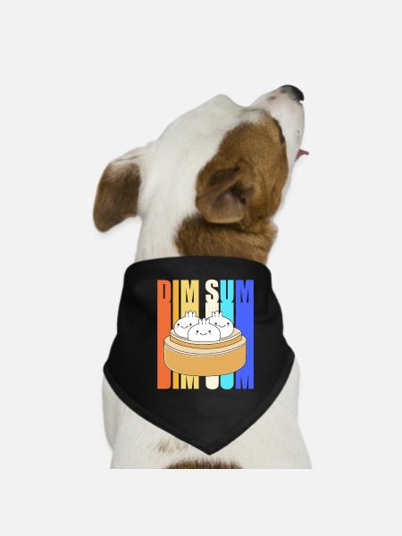 Dim Sum - Hunde-Bandana - Schwarz - Vorne