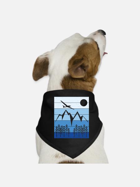 Glider Landscape Design - Dog Bandana - black - Front