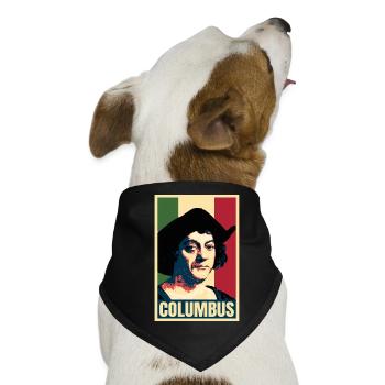 Christoph Kolumbus Entdecker Atlantikgeschichte - Hunde-Bandana - Schwarz - Vorne