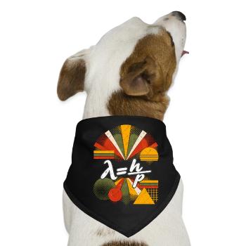 De Broglie-Wellenlänge – Physikalische Gleichung - Hunde-Bandana - Schwarz - Vorne