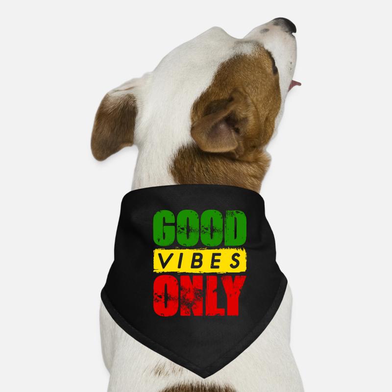 good vibes only reggae Rasta Dub Hunde-Bandana