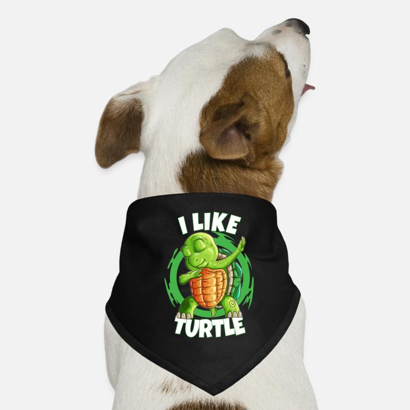 Amoureux de l’eau Tortue Dabbing Fun Shirt Bandana pour chien