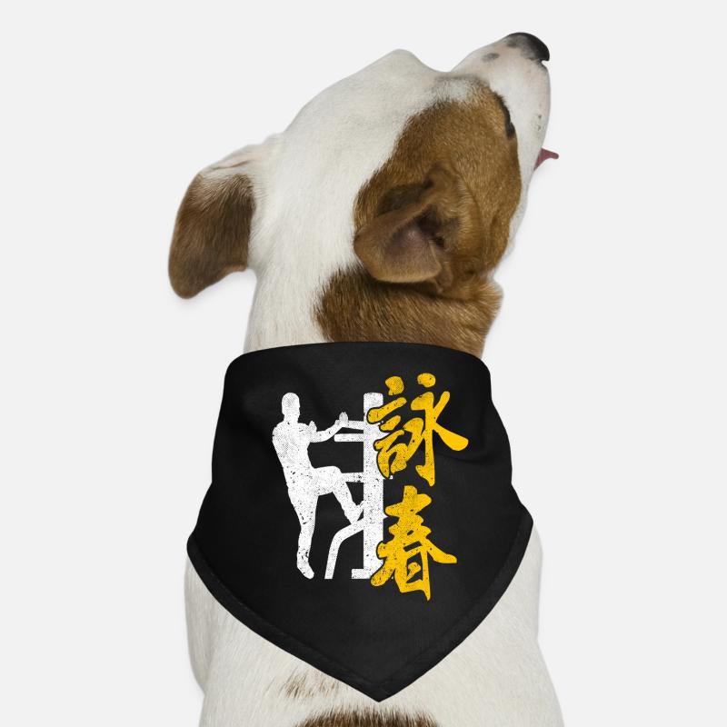 Wing Chun Logo Dojo d’arts martiaux Kimono Gym Bandana pour chien