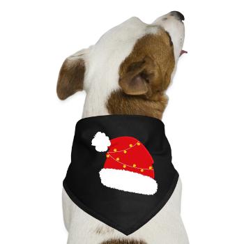 Nikolaus Mütze - Hunde-Bandana - Schwarz - Vorne