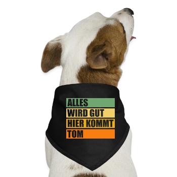Tom - Hunde-Bandana - Schwarz - Vorne