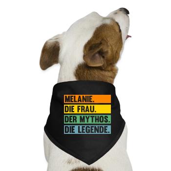 Melanie - Hunde-Bandana - Schwarz - Vorne