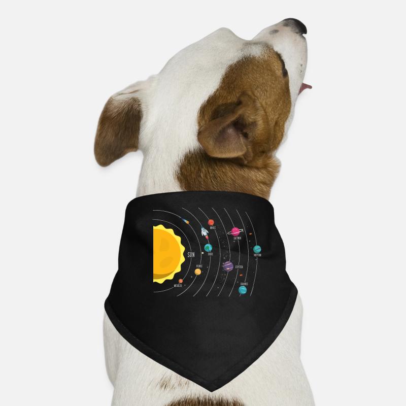 Solar System, Planet, Planet, Sun, Earth Dog Bandana