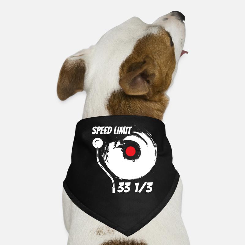 Le vinyle attire la musique audiophile Bandana pour chien