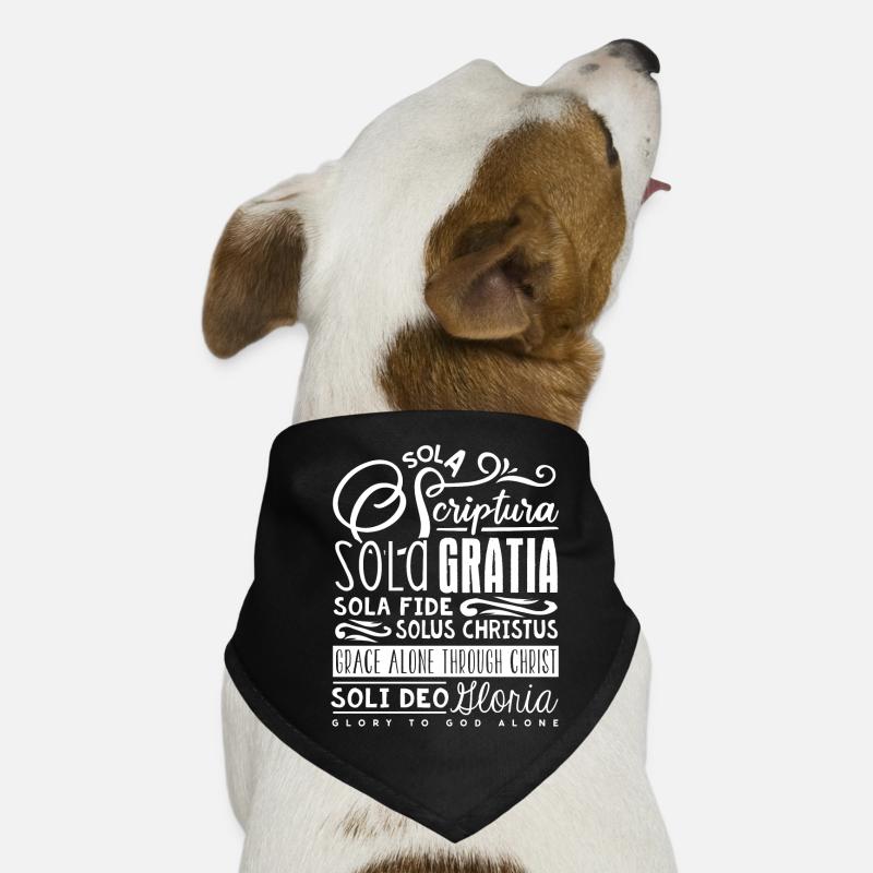 5 Solas, Protestantische Christliche Reformation Hunde-Bandana