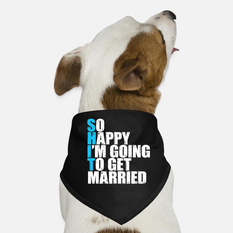 So happy that I will get married Dog Bandana