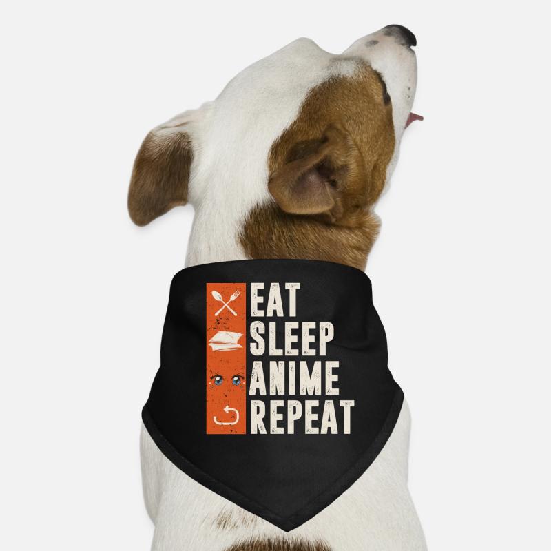 Sleep Anime Repeat Dog Bandana