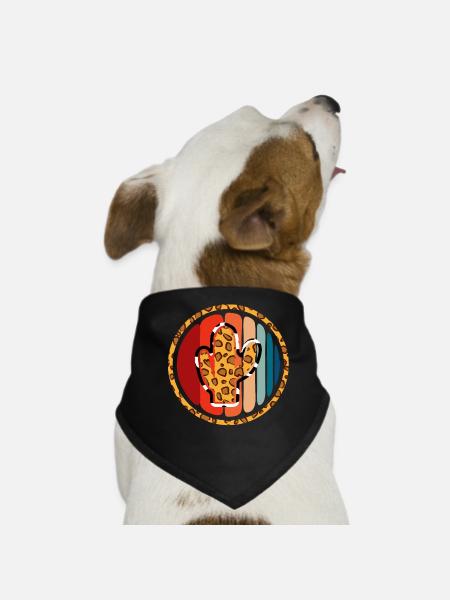 Westliche Kuhkaktus - Hunde-Bandana - Schwarz - Vorne