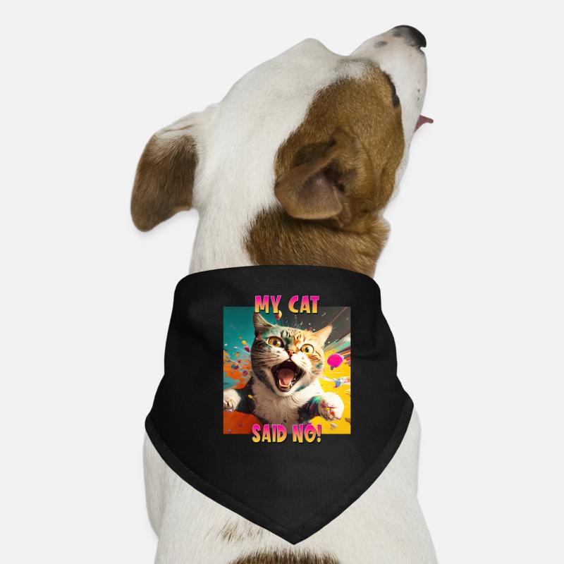 Cat Lovers Design Cat Mama My Cat a dit Non Bandana pour chien