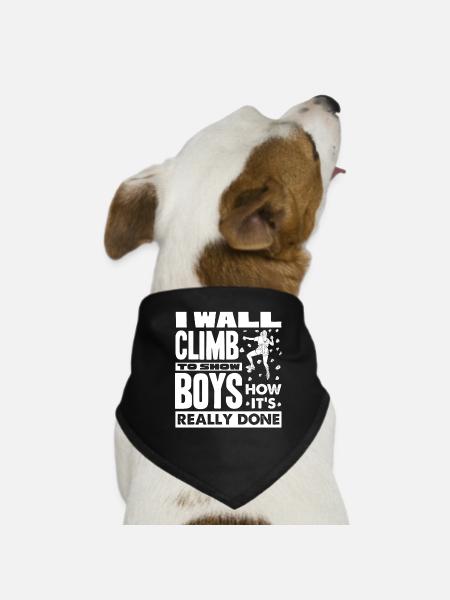 Grimpeurs muraux, grimpeurs de murs - Bandana pour chien - noir - Devant