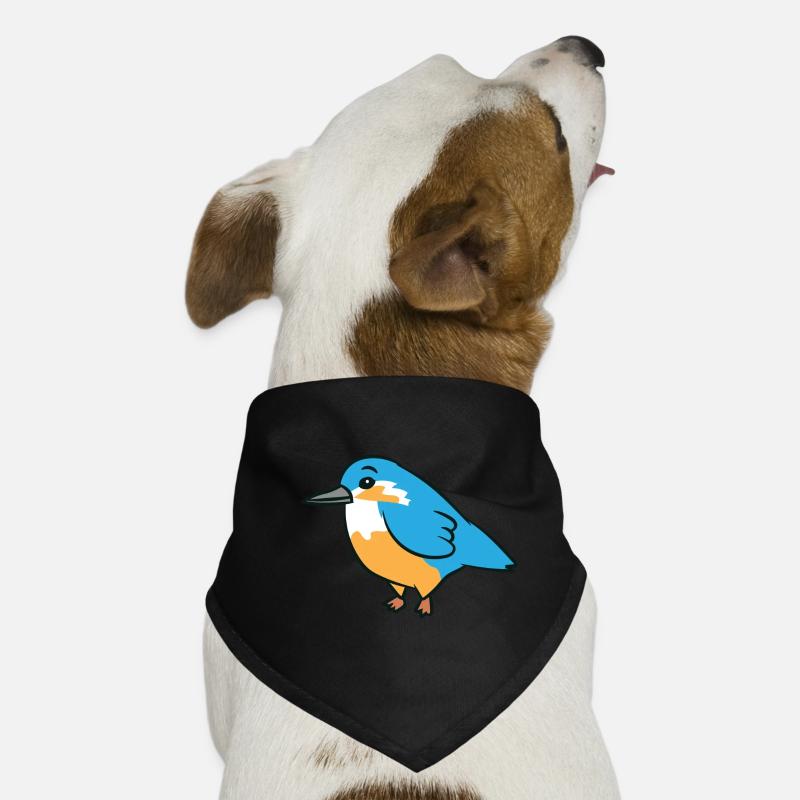 Eisvogel - Illustration Hunde-Bandana