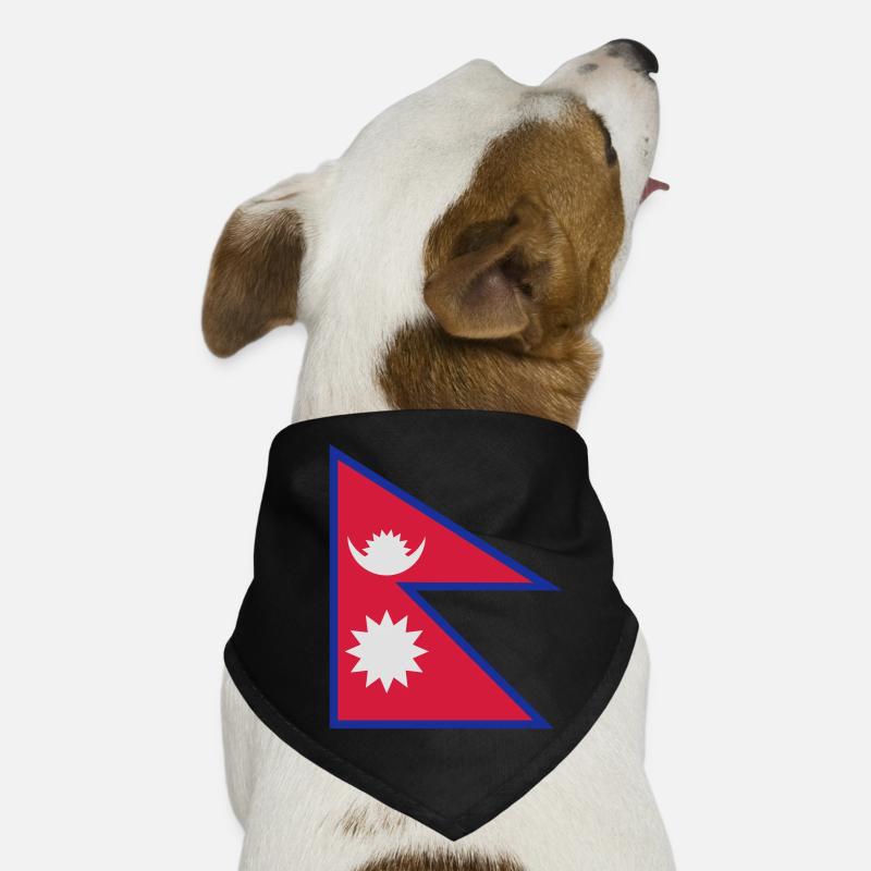 Drapeau Népal Bandana pour chien