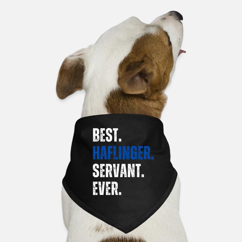 ! Best Haflinger Servant Ever Schriftzug Hunde-Bandana
