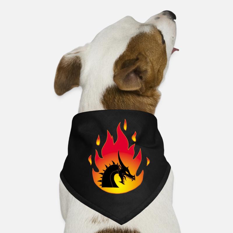 Feuer-Drache Hunde-Bandana