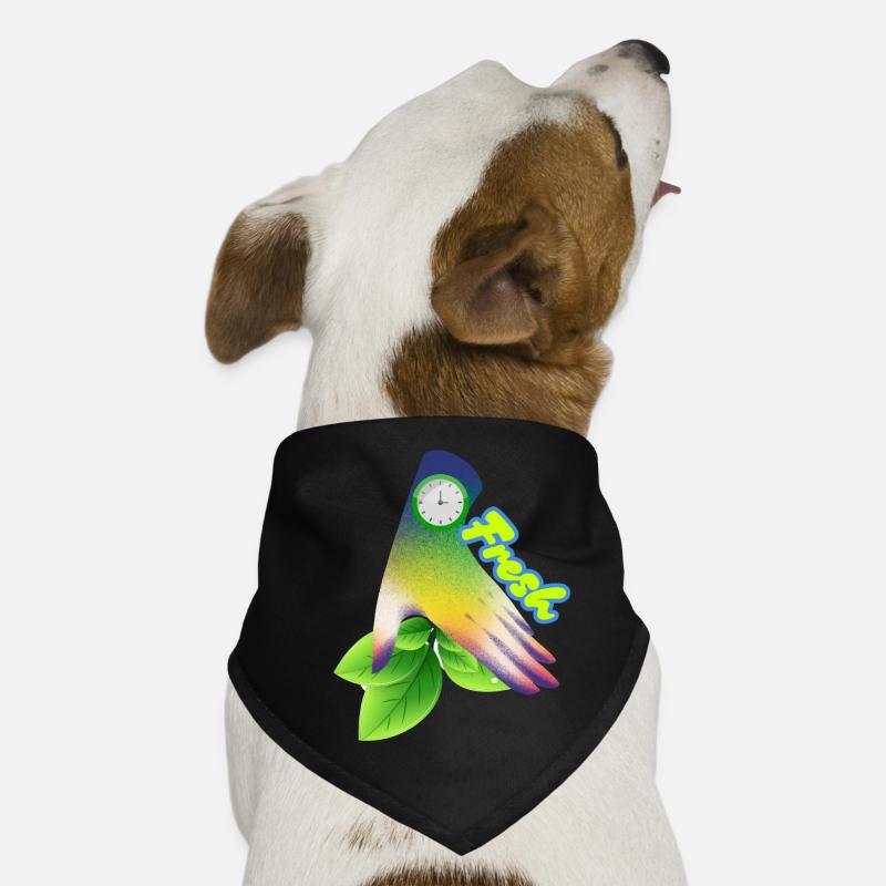 Design der frischen Gradient-Blattuhr Hunde-Bandana