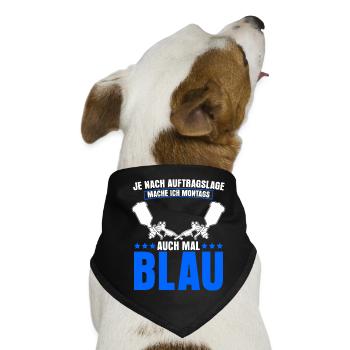 Autolackierer Lackierer Lackieren - Hunde-Bandana - Schwarz - Vorne