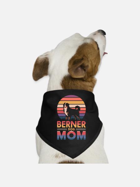 Bouvier bernois Dicton bouvier bernois - Bandana pour chien - noir - Devant