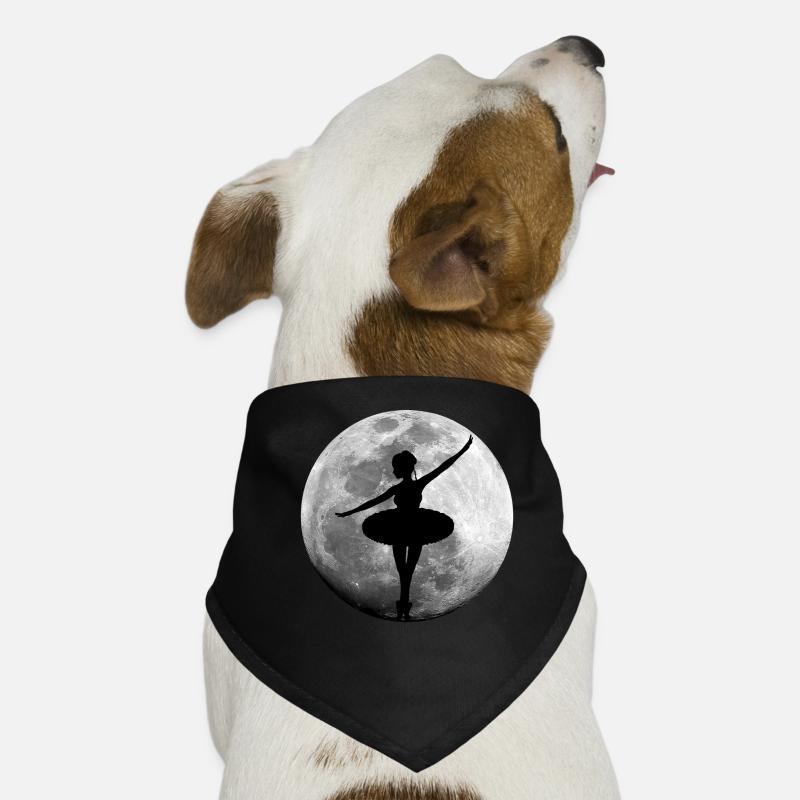 Ballerina in Full Moon Ballet Dance Dog Bandana