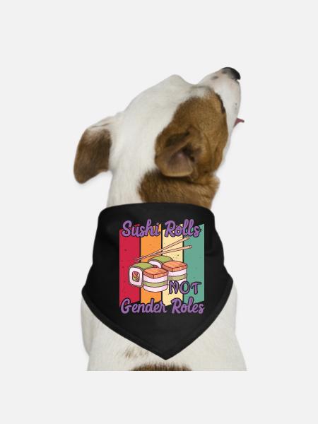 Geschlechter Gleichstellung - Gleichberechtigung - Hunde-Bandana - Schwarz - Vorne