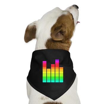 Elektronische Musik - Hunde-Bandana - Schwarz - Vorne