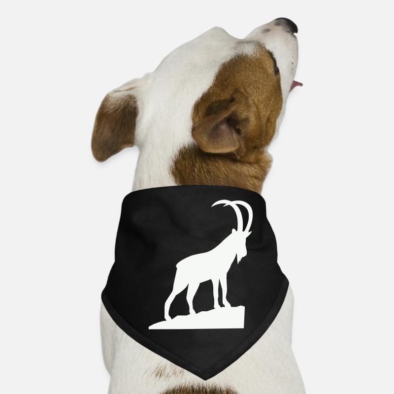 Alpenbock Silhouette Hunde-Bandana