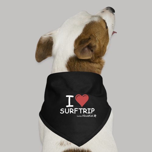 I Love Surf-trip ! by AkuaKai - Bandana pour chien