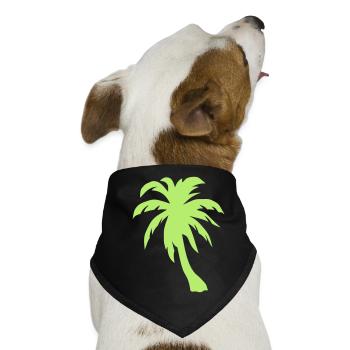 Palmen Baum Palmen - Hunde-Bandana - Schwarz - Vorne