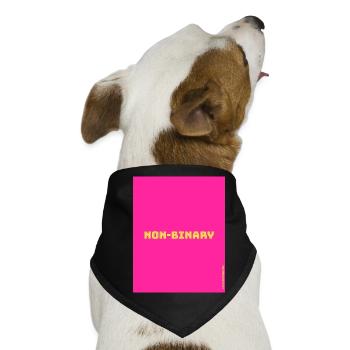 Non-binary - Hunde-Bandana - Schwarz - Vorne