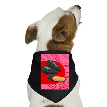 Funky Mussels - Hunde-Bandana - Schwarz - Vorne