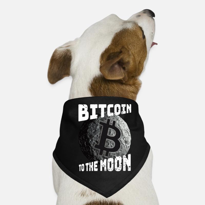 Bitcoin to the moon Meme Hunde-Bandana